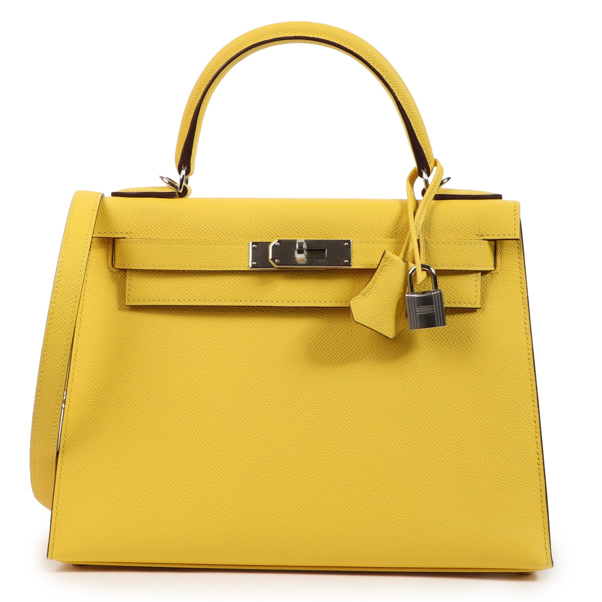 Herm s Kelly 28 Jaune De Naples Epsom PHW Labellov Buy and