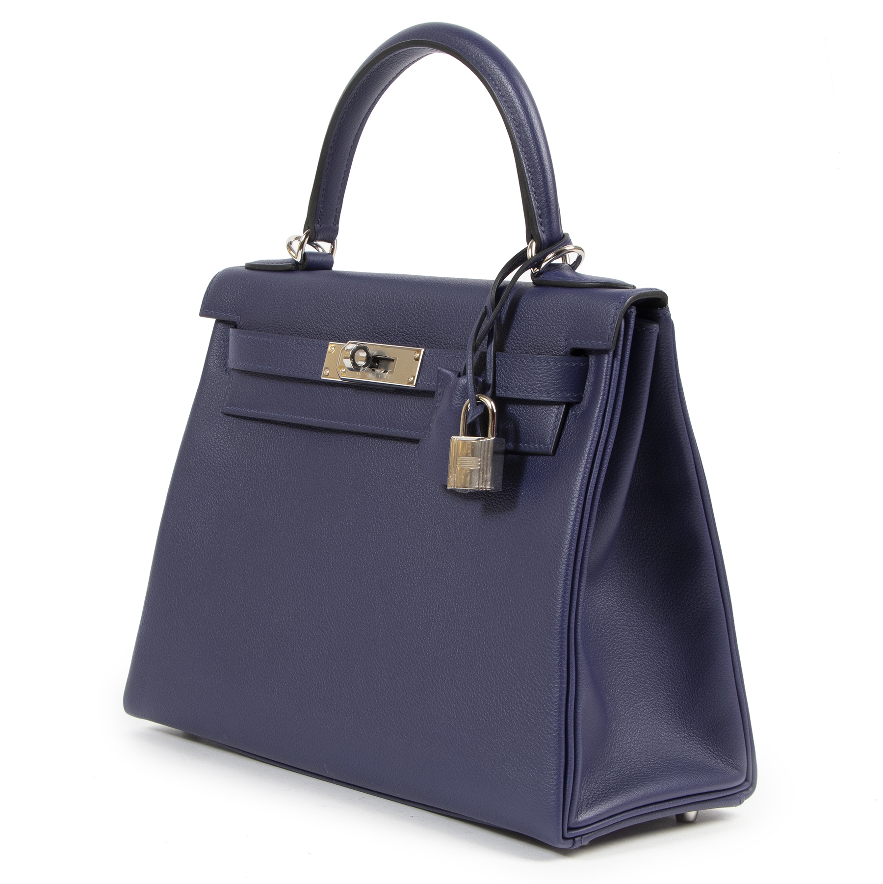 【HERMES】男女共に大人気! ヴィドポッシュ バッグ Bleu Zellige Hermès Kelly 28cm verso bleu encre / bleu zellige veau