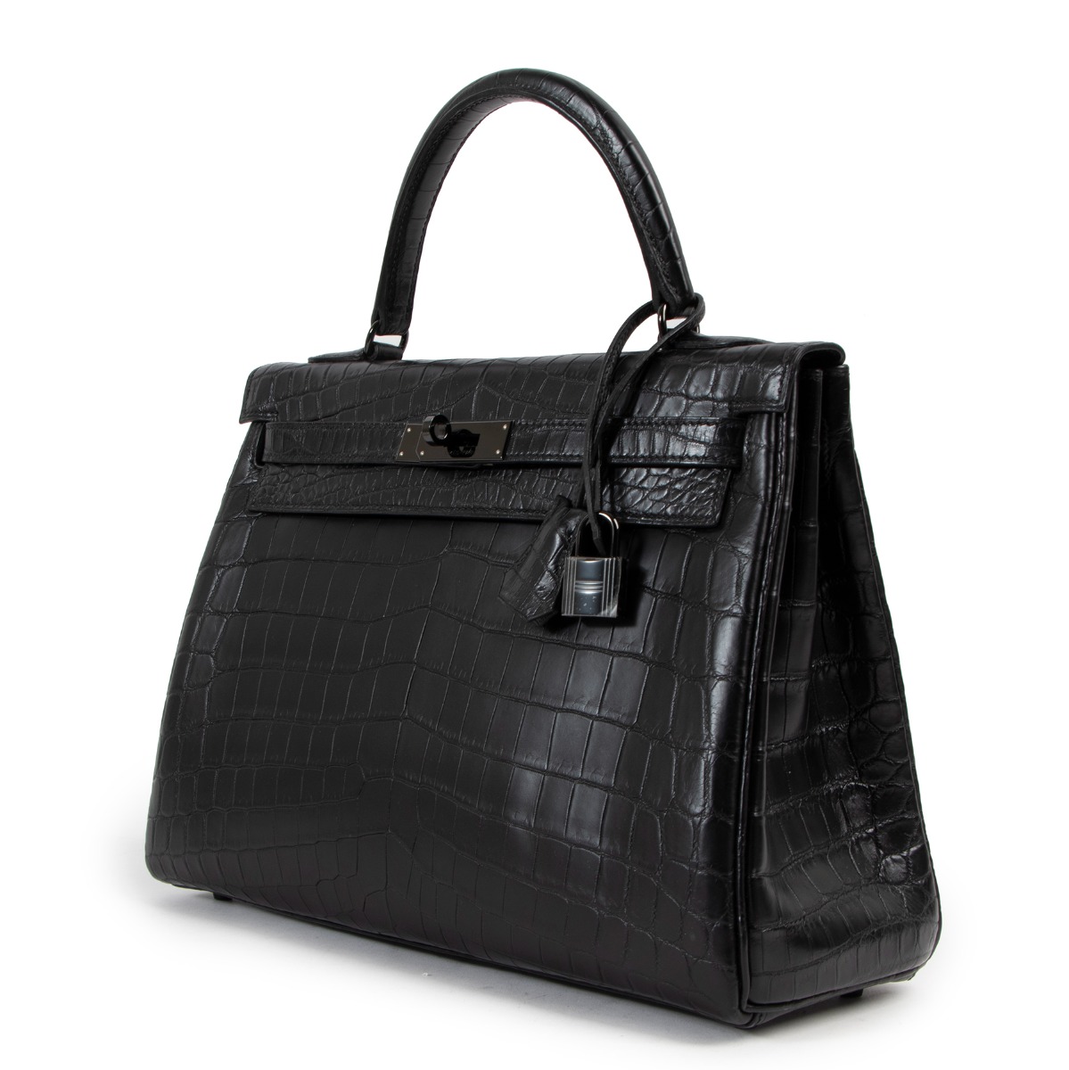 Herm s 2010 Kelly 32 So Black Crocodile Niloticus Labellov