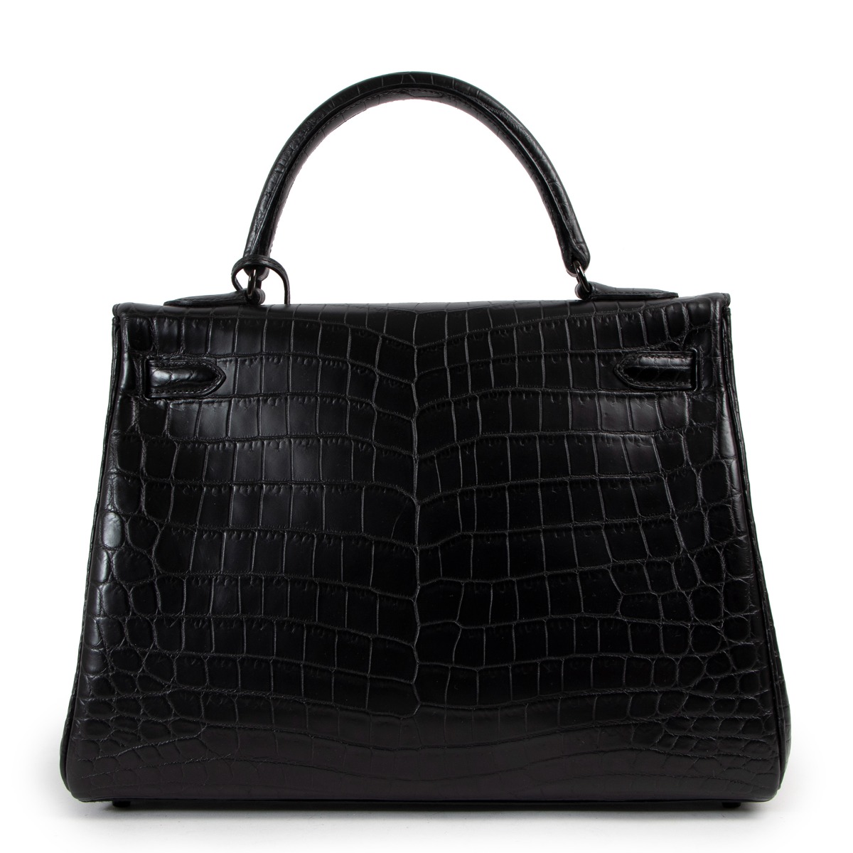 Hermes 2010 Kelly 32 So Black Crocodile Niloticus Labellov Buy and Sell Authentic Luxury
