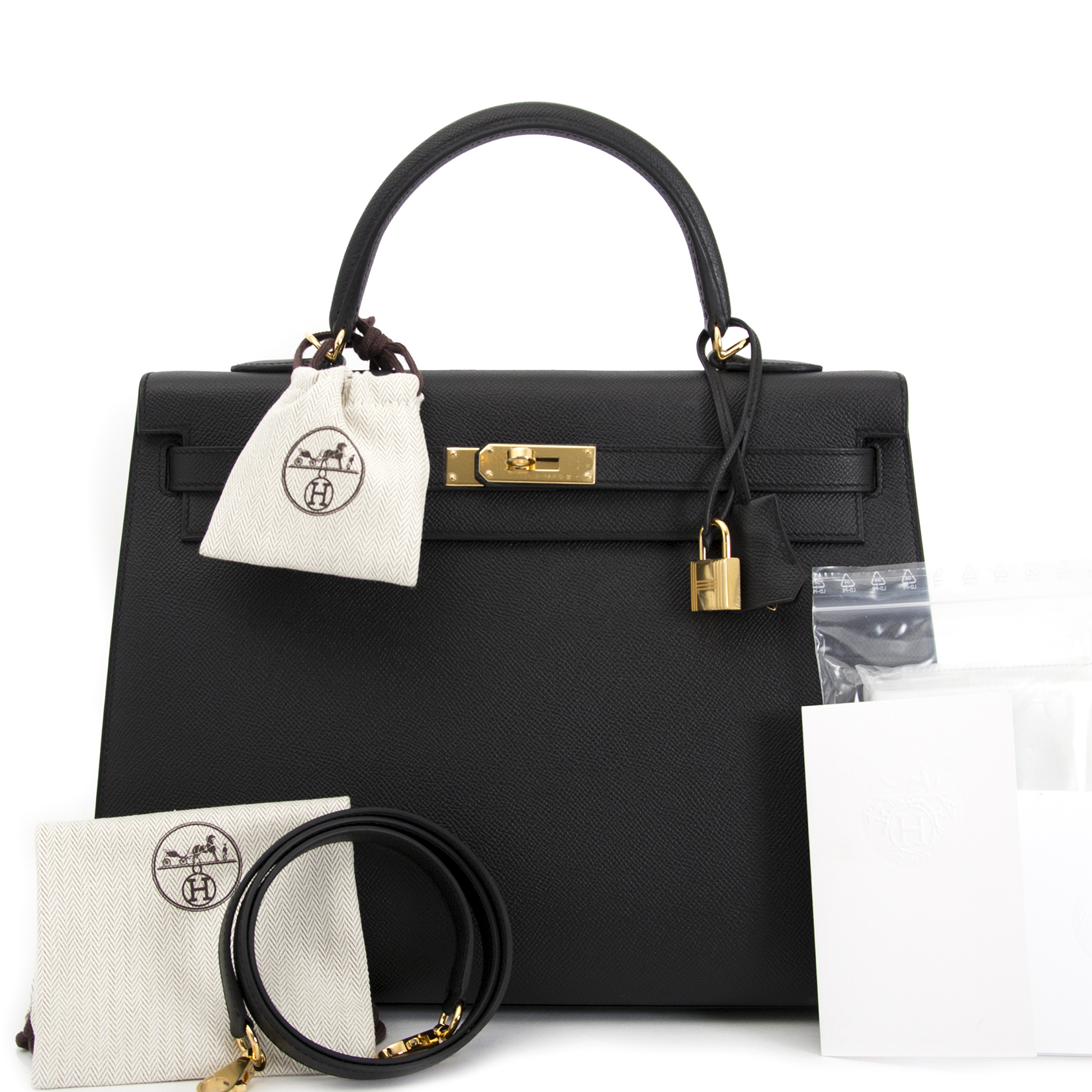 Hermes kelly 35 black online