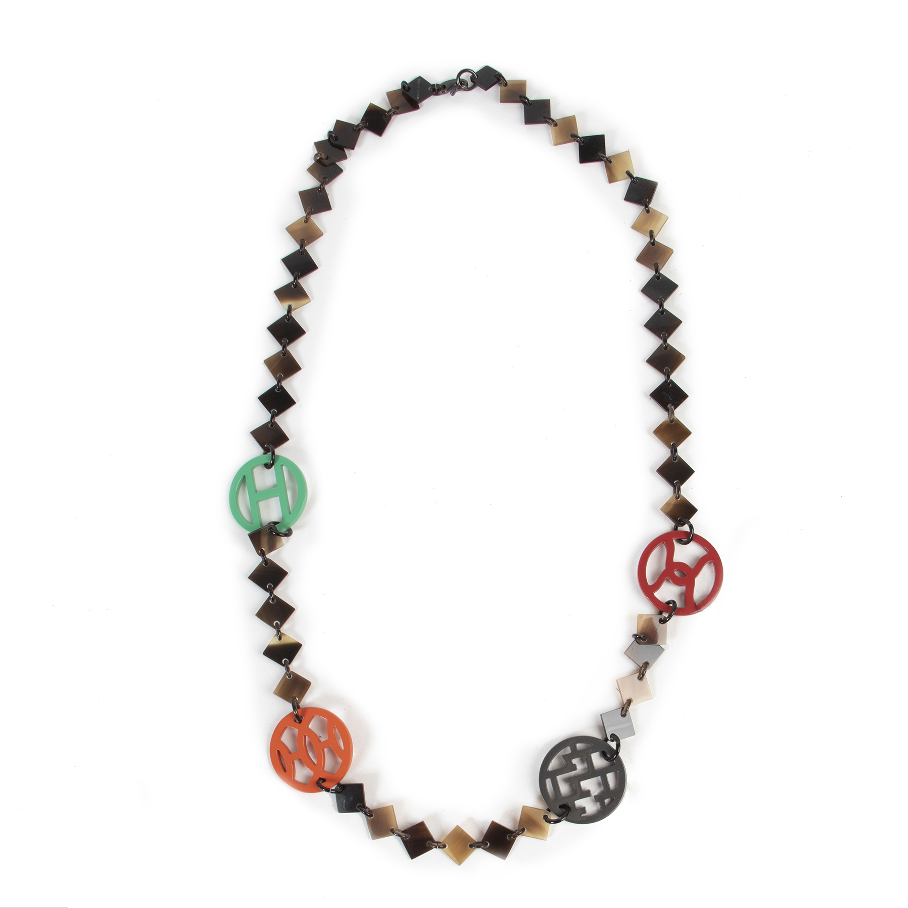 Hermes Buffalo Horn Necklace (Red) | Rent Hermes jewelry for $55/month -  Join Switch