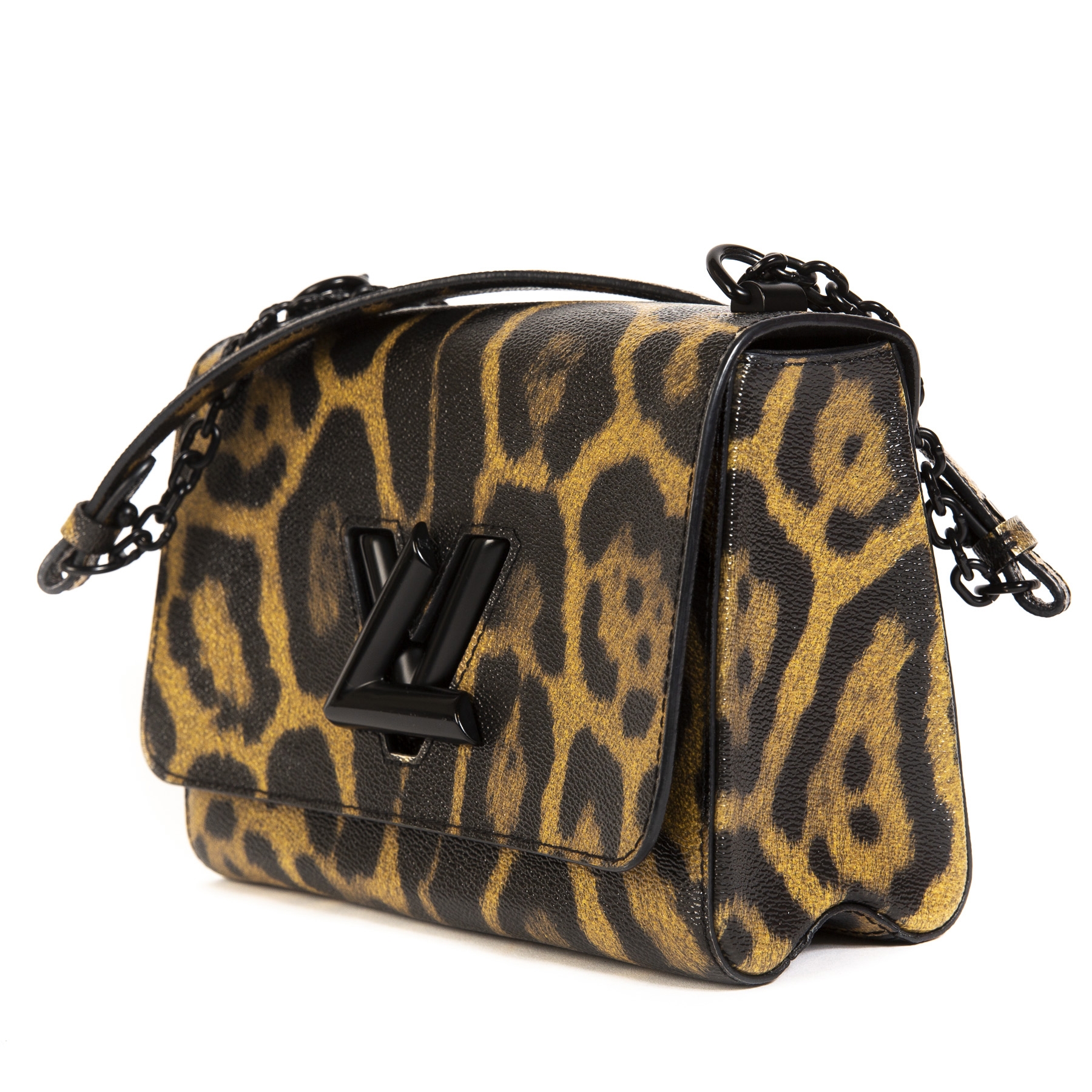 LOUIS VUITTON Pre-owned Twist Leopard-print 2way Bag - Black ,multicolour