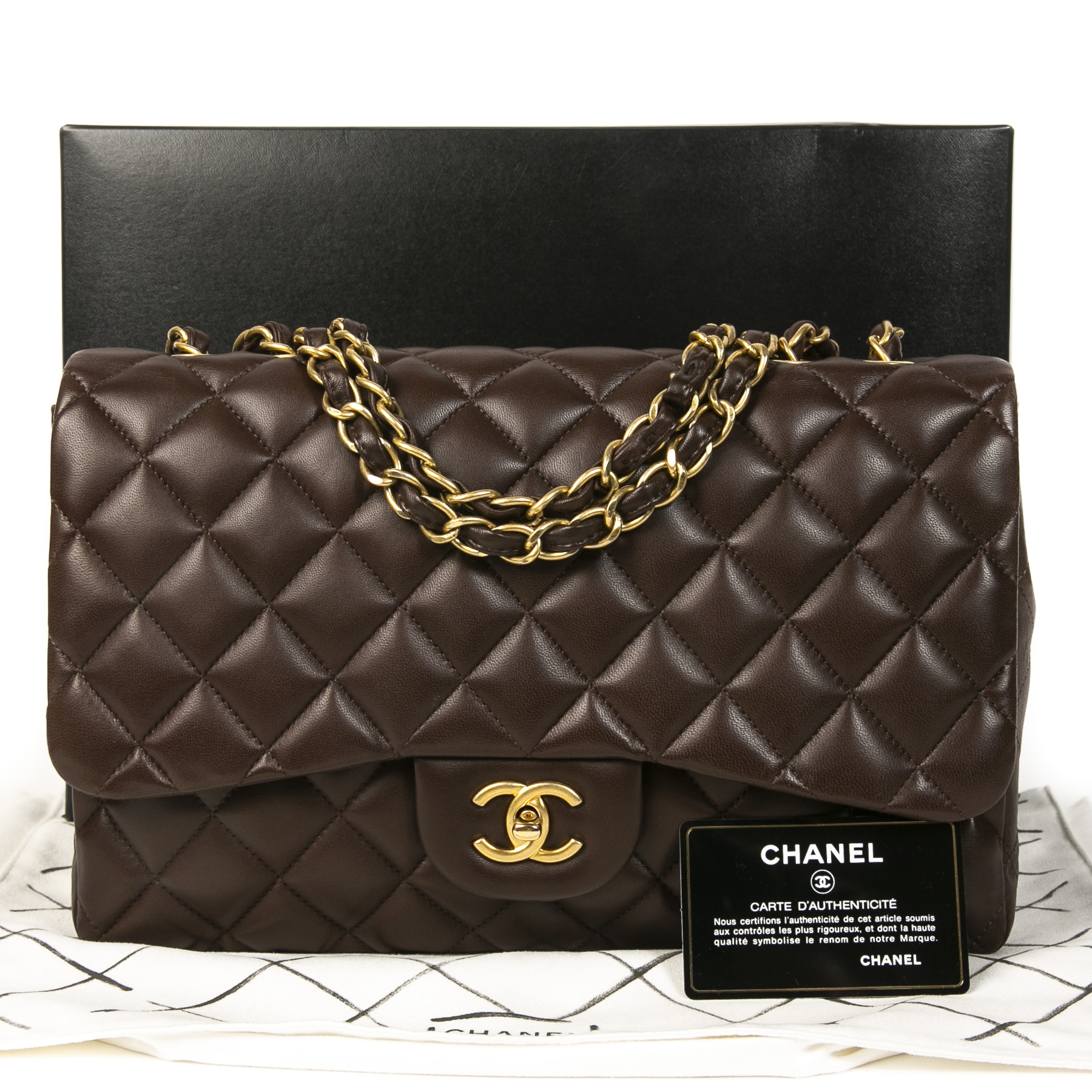Leather handbag Chanel Brown in Leather - 41711677