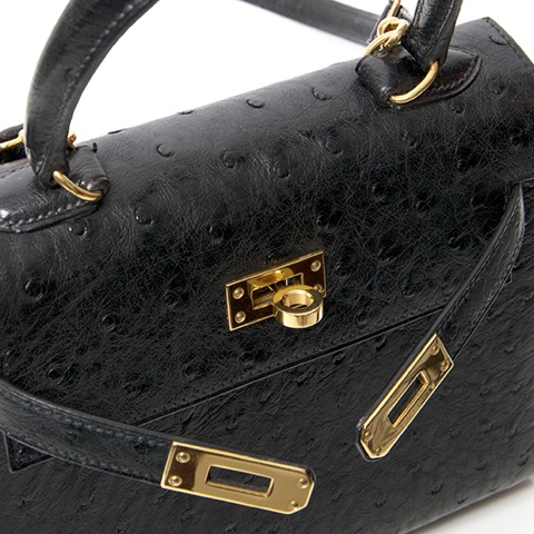 Hermès - Mini Kelly 20 - Limoncello Ostrich Leather - PHW - Brand New-2023