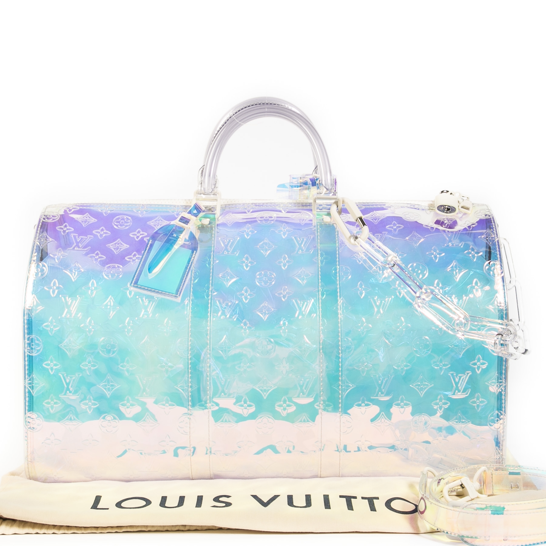 Louis Vuitton Reversible Keepall Bandouliere Monogram 3D 50 Rainbow/Gr –  Urban Necessities