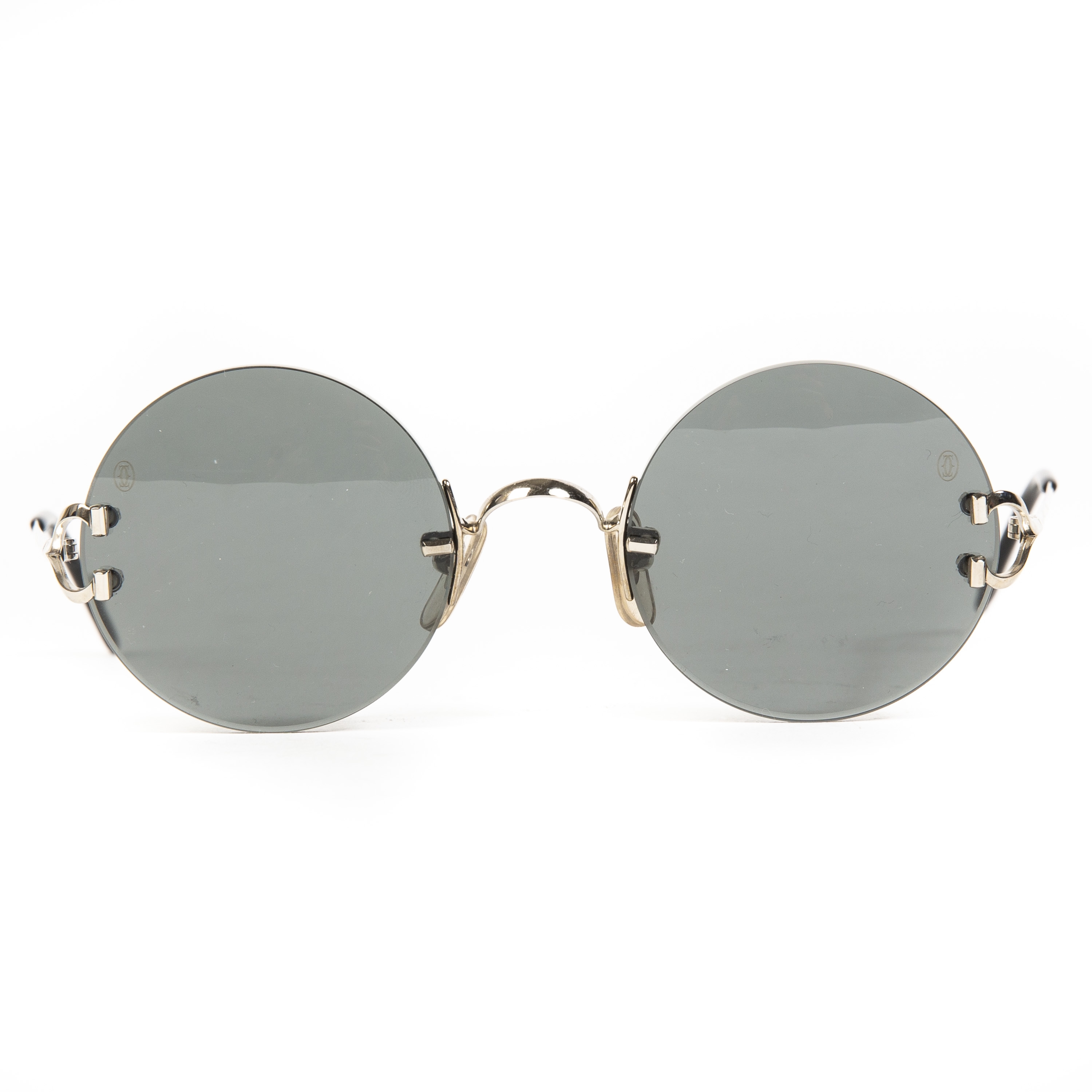 cartier madison round rimless sunglasses