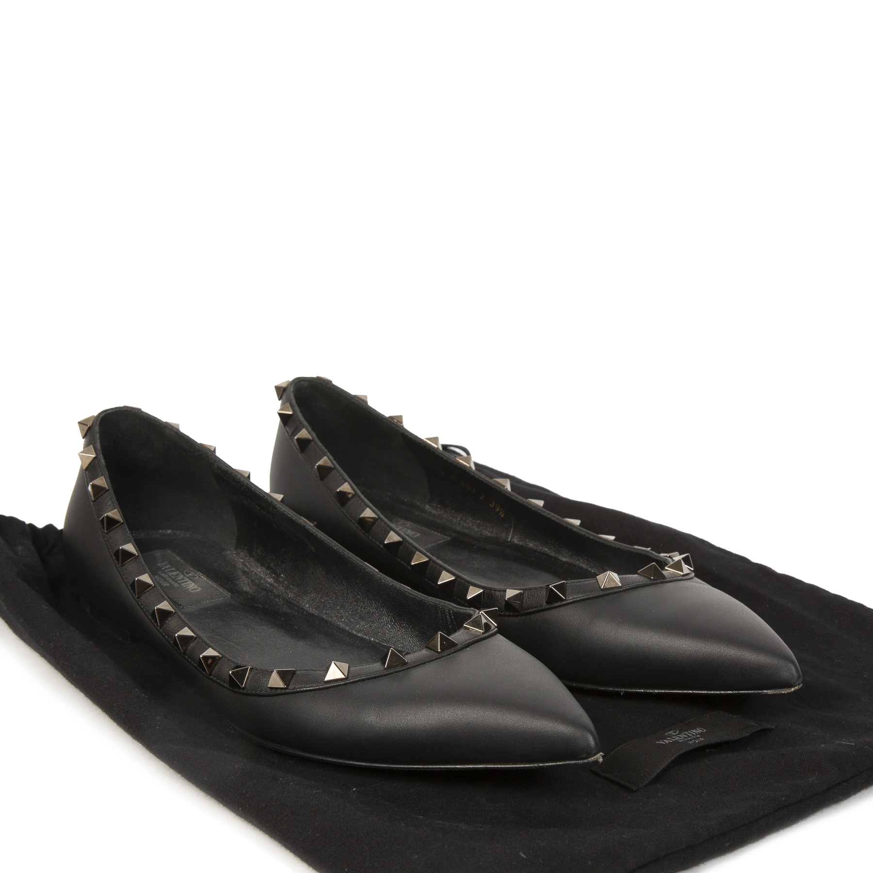 VIP【関税送料無料】希少 VALENTINO GARAVANI ROCKSTUD FLATS Valentino Garavani Rockstud Flats ○ Labellov ○ Buy and