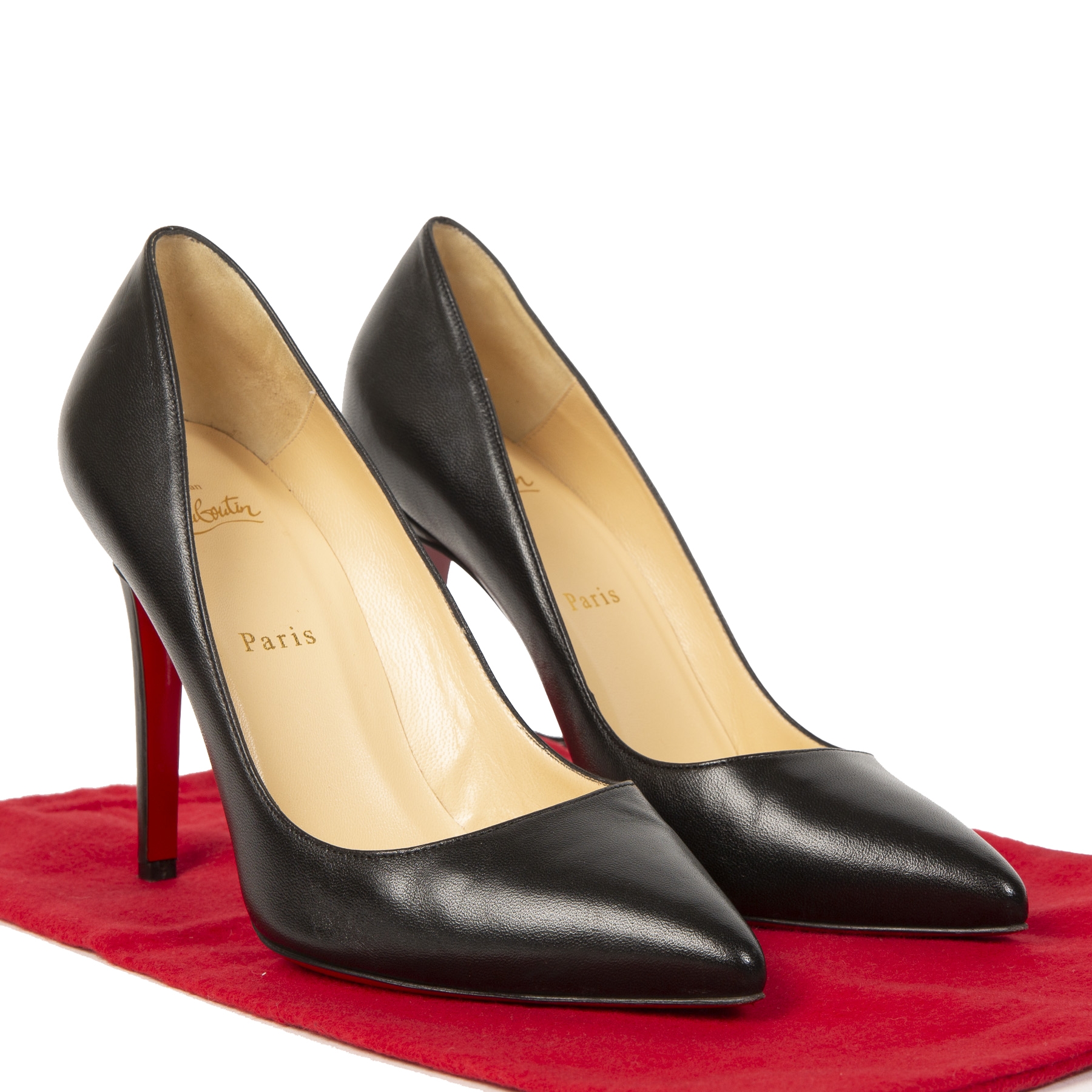 新品✨ルブタンROUCOULOUCOU 100 NAPPA SHINY　37.5 CHRISTIAN LOUBOUTIN Shiny Nappa Decollete 554 100 Pumps 37.5
