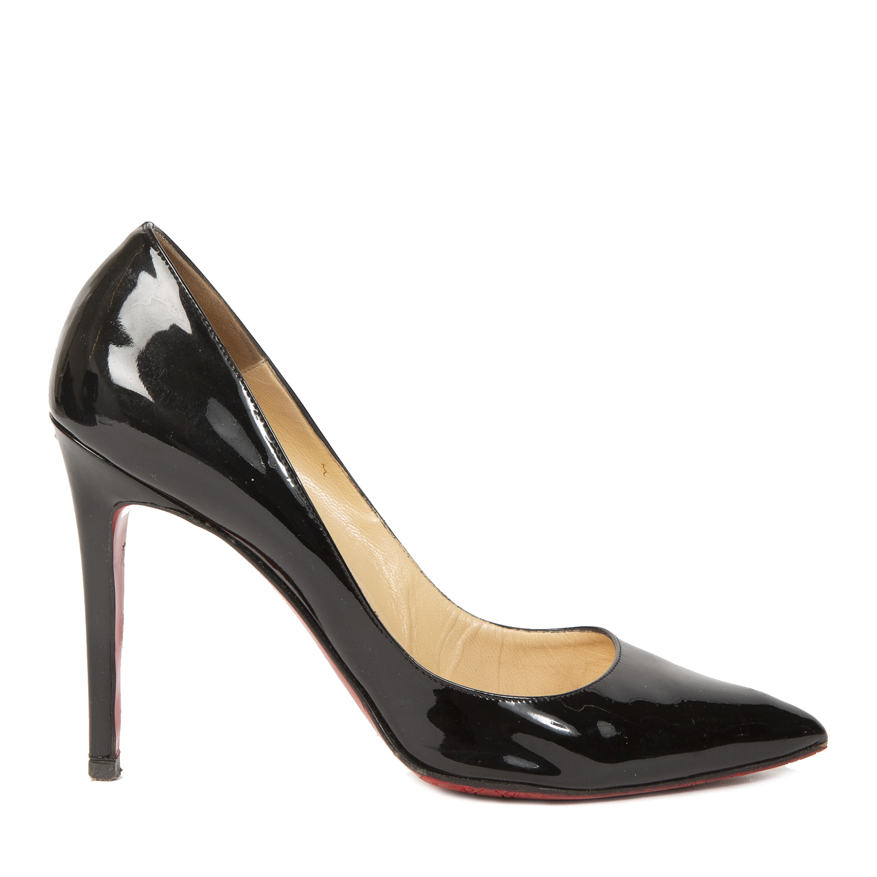 Christian Louboutin Pigalle 100 Patent Black Pumps - size 40