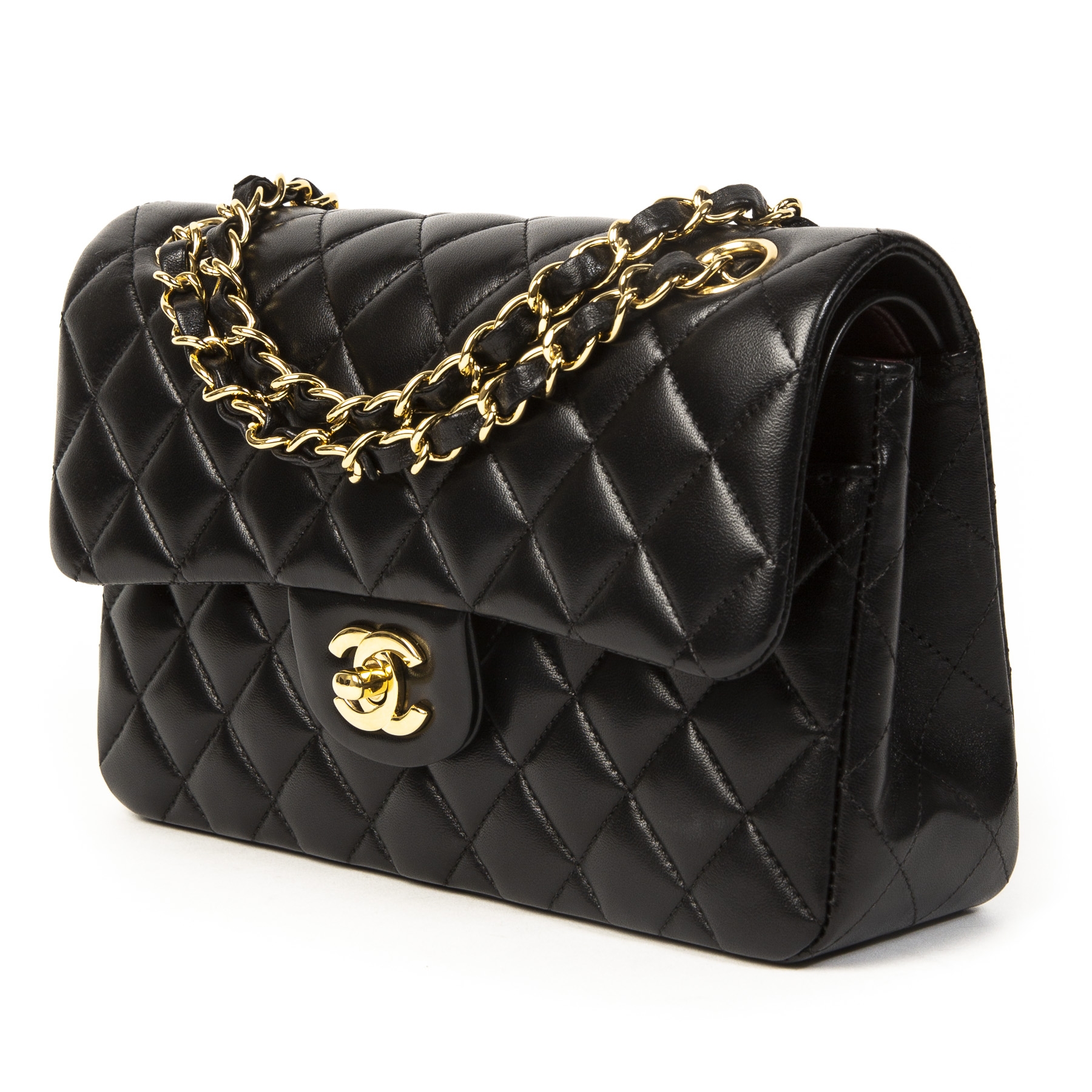 Chanel Small Black Classic Flap Bag GHW ○ Labellov ○ Buy and