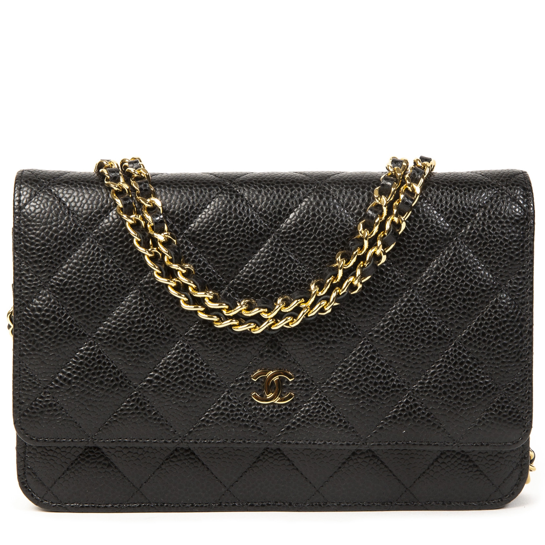 Chanel Black Caviar Leather Wallet On Chain ○ Labellov ○ Buy and Sell  Authentic Luxury
