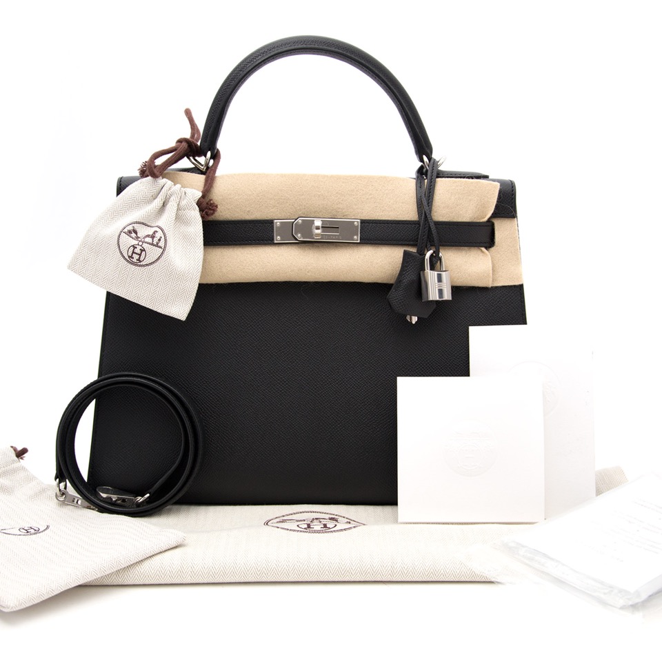 Hermès Kelly 32 Black PHW - Classic & Fabulous