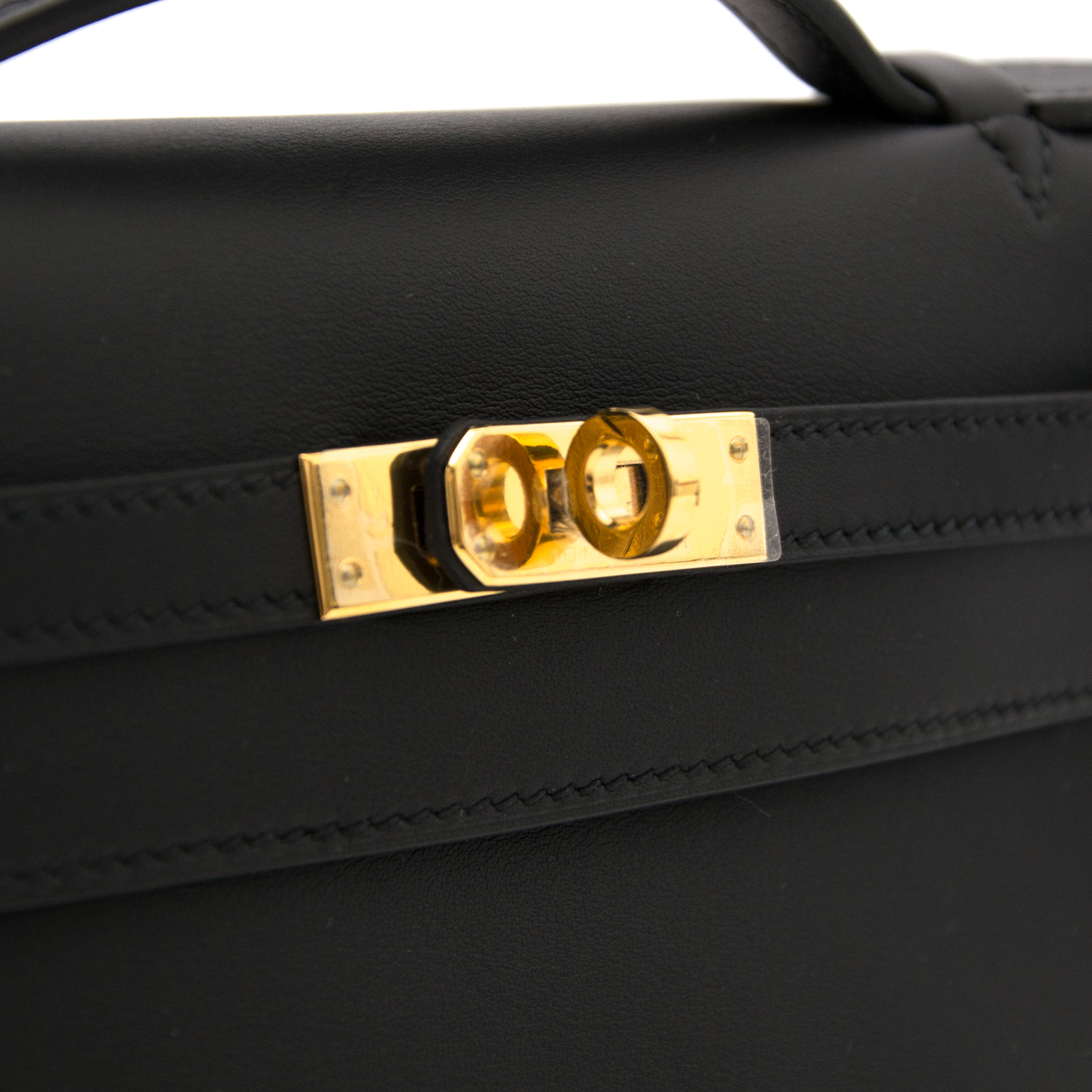 Hermès Kelly Mini Pochette Black Swift leather Gold Hardware - 2020, Y