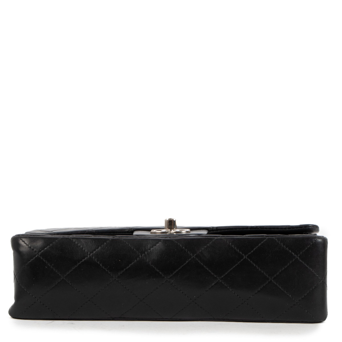 Classic Quilted So Black Lambskin Square Mini Flap