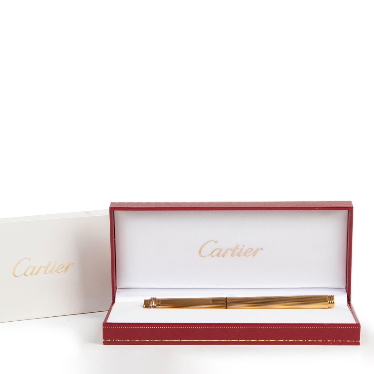 Rare Cartier Must De Cartier Ballpoint Pen Trinity Green