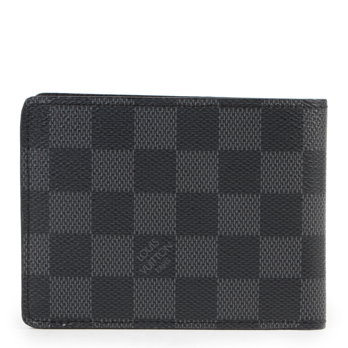Pre-owned Marco Wallet Damier Graphite Black/grey