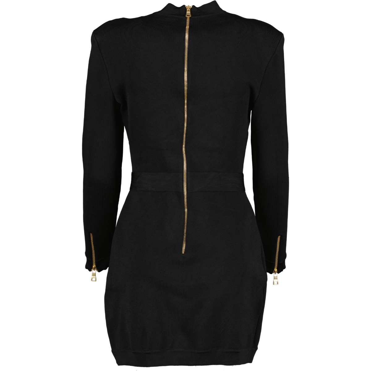 【即発送可能】 size - Dress Bodycon Lace-Up Black Balmain FR40 Labellov ○ 靴