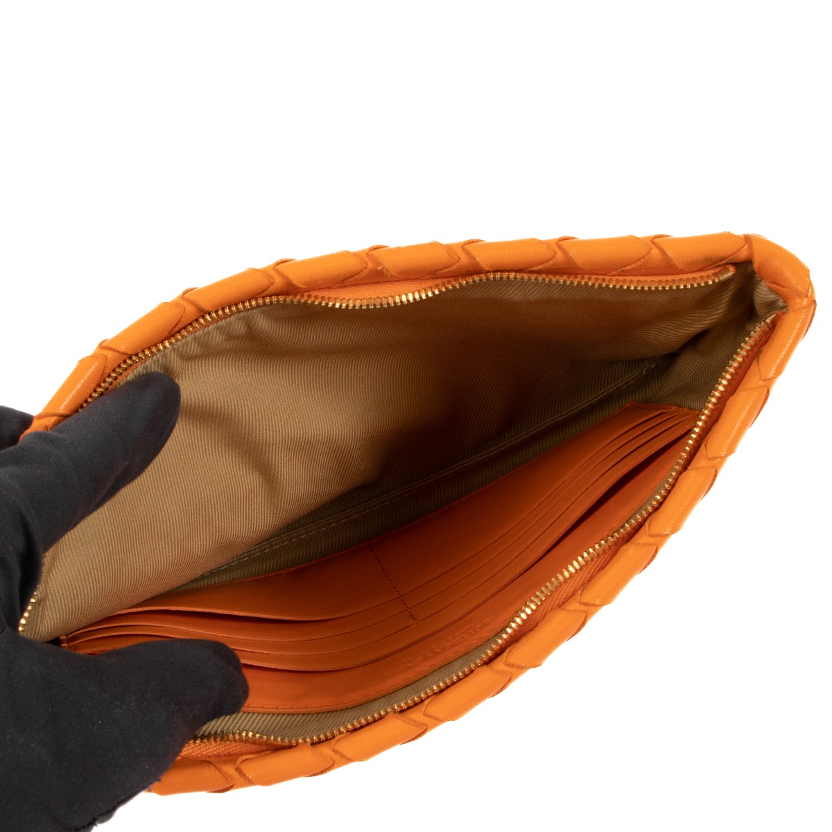 【送料&関税込】Bottega Veneta Orange Nappa Leather Knot Mul ll00654_bottega_veneta_orange_