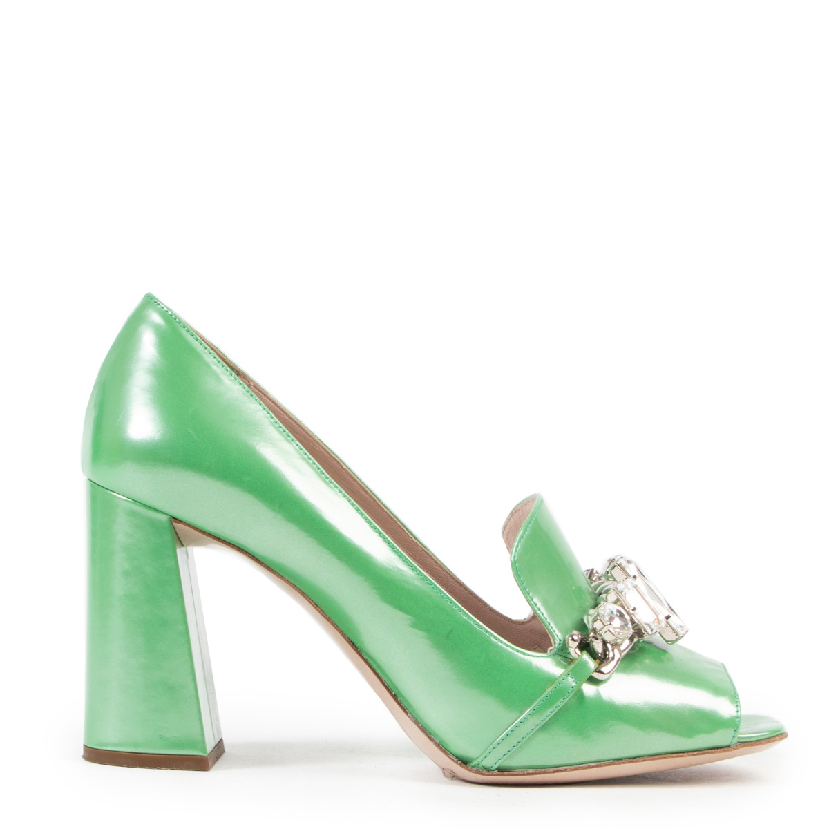 Miu Miu Green Pumps Labellov Buy and Sell Authentic