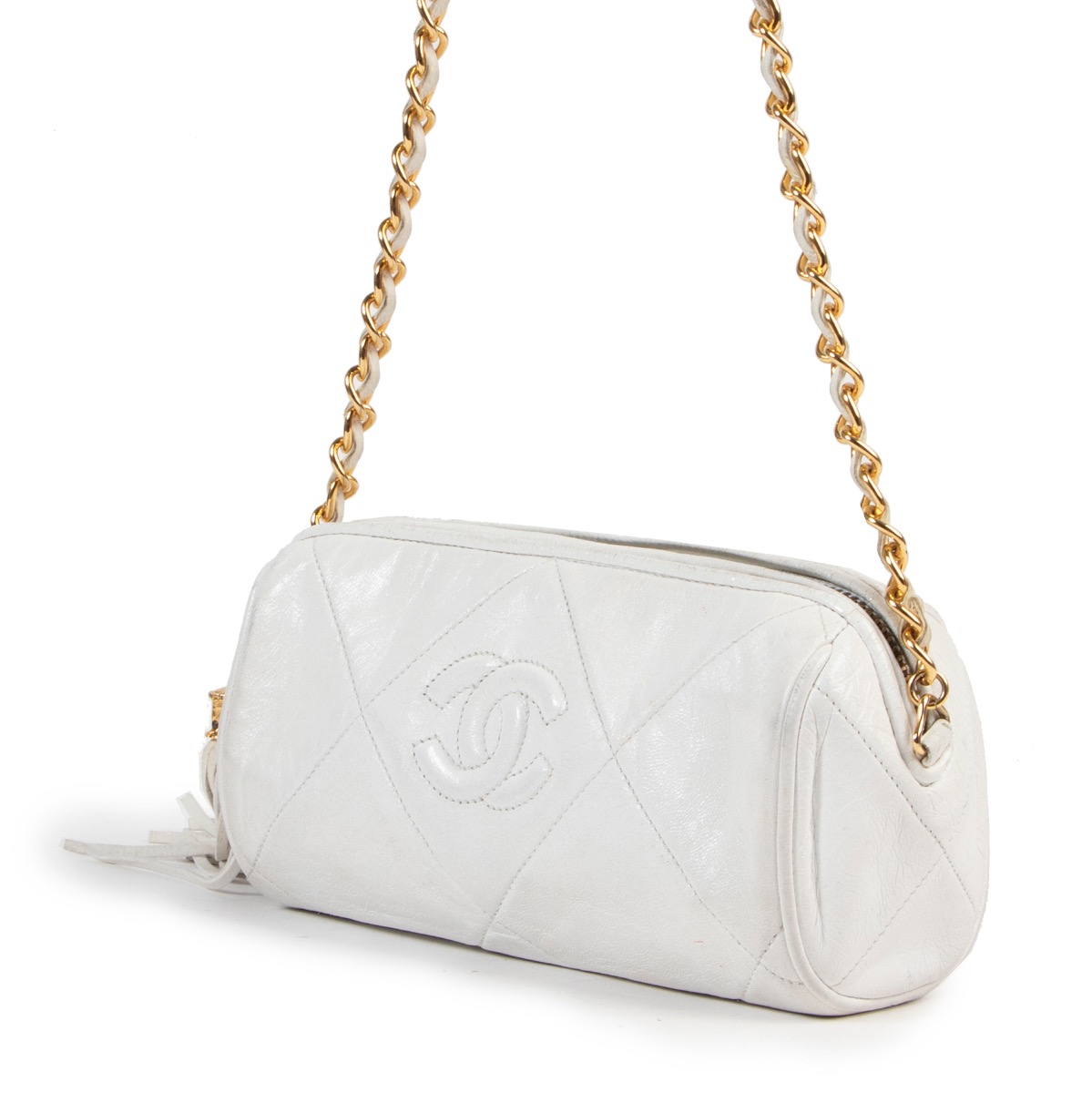 Chanel crossbody outlet white