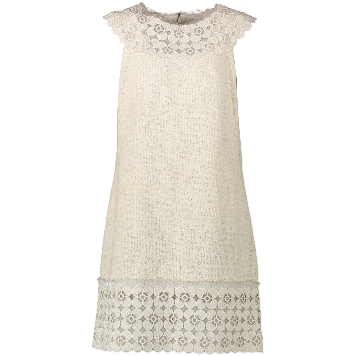 Chanel white tweed dress cheap