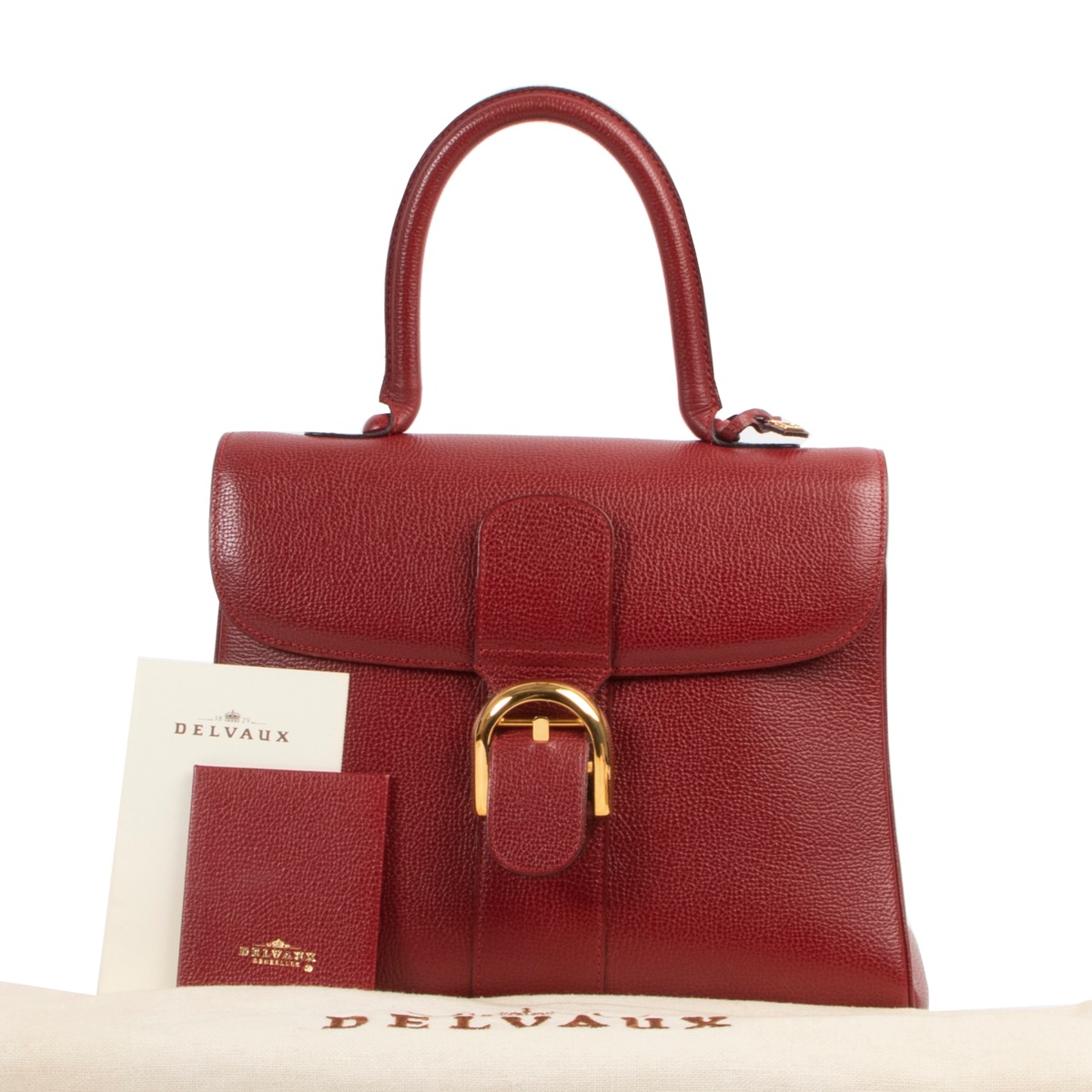 セール 海外 ll001755_delvaux_red_leather_b バッグ