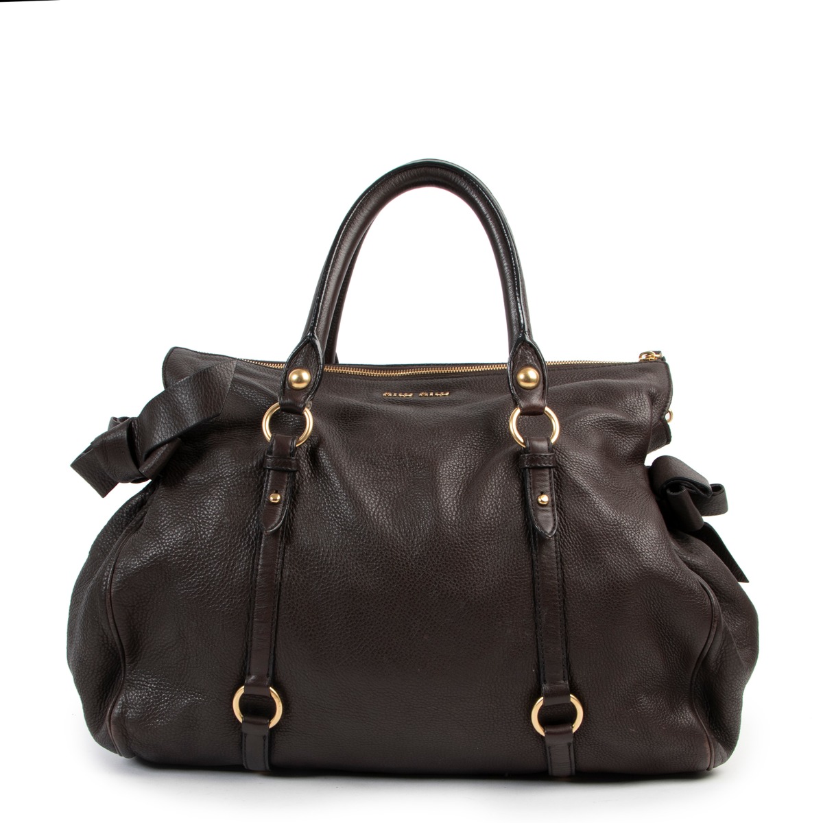 Miu miu outlet leather shoulder bag