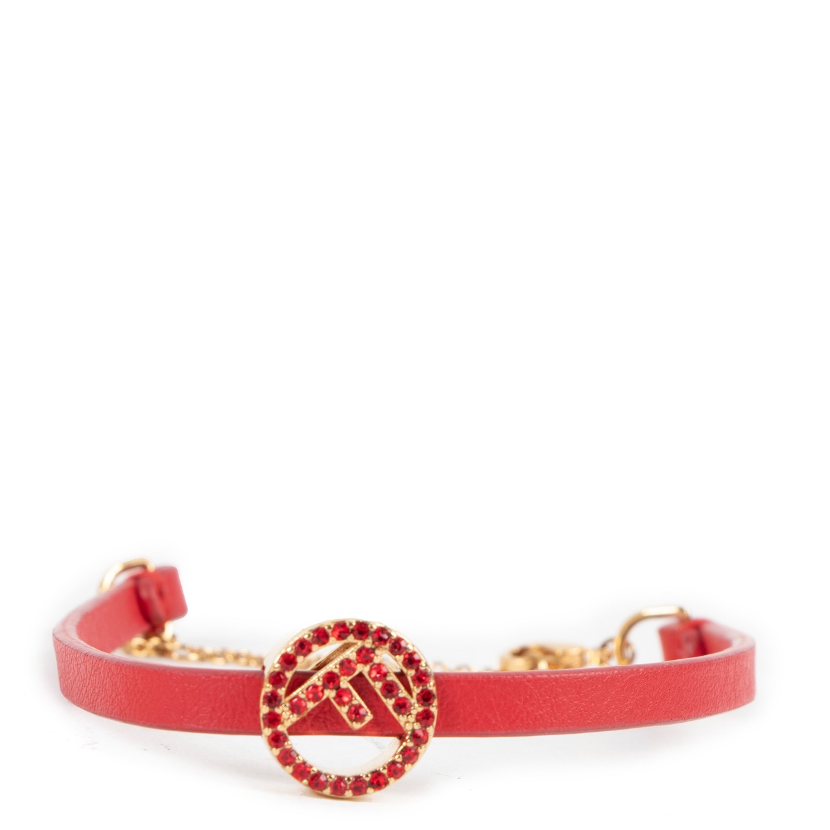【スーパーセール】 ll00183_fendi_red_leather_brac アクセサリー
