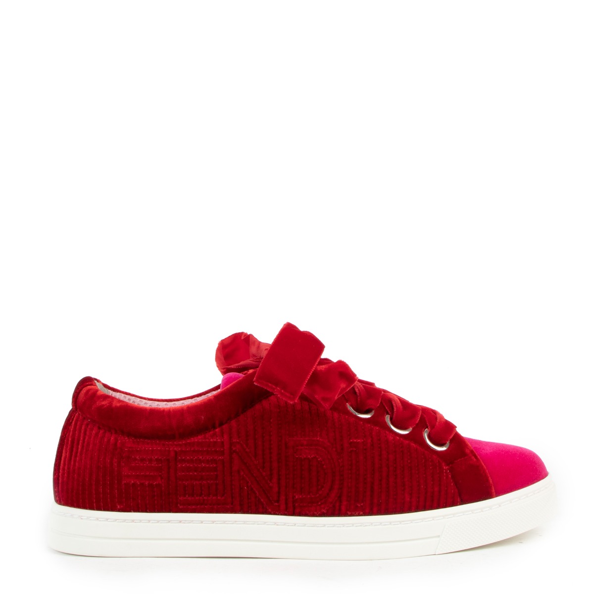 Fendi cheap velvet sneakers