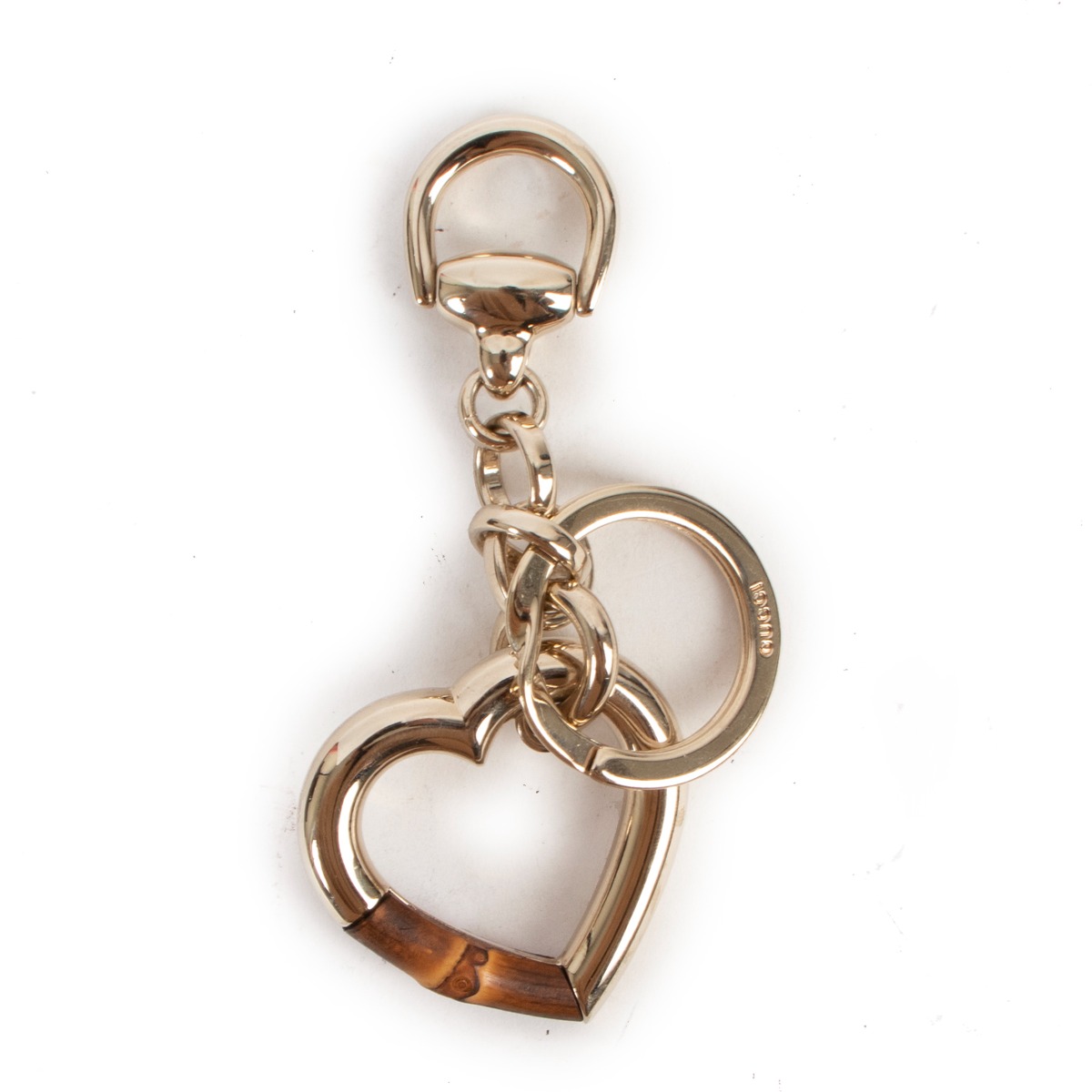 Gucci discount heart keychain