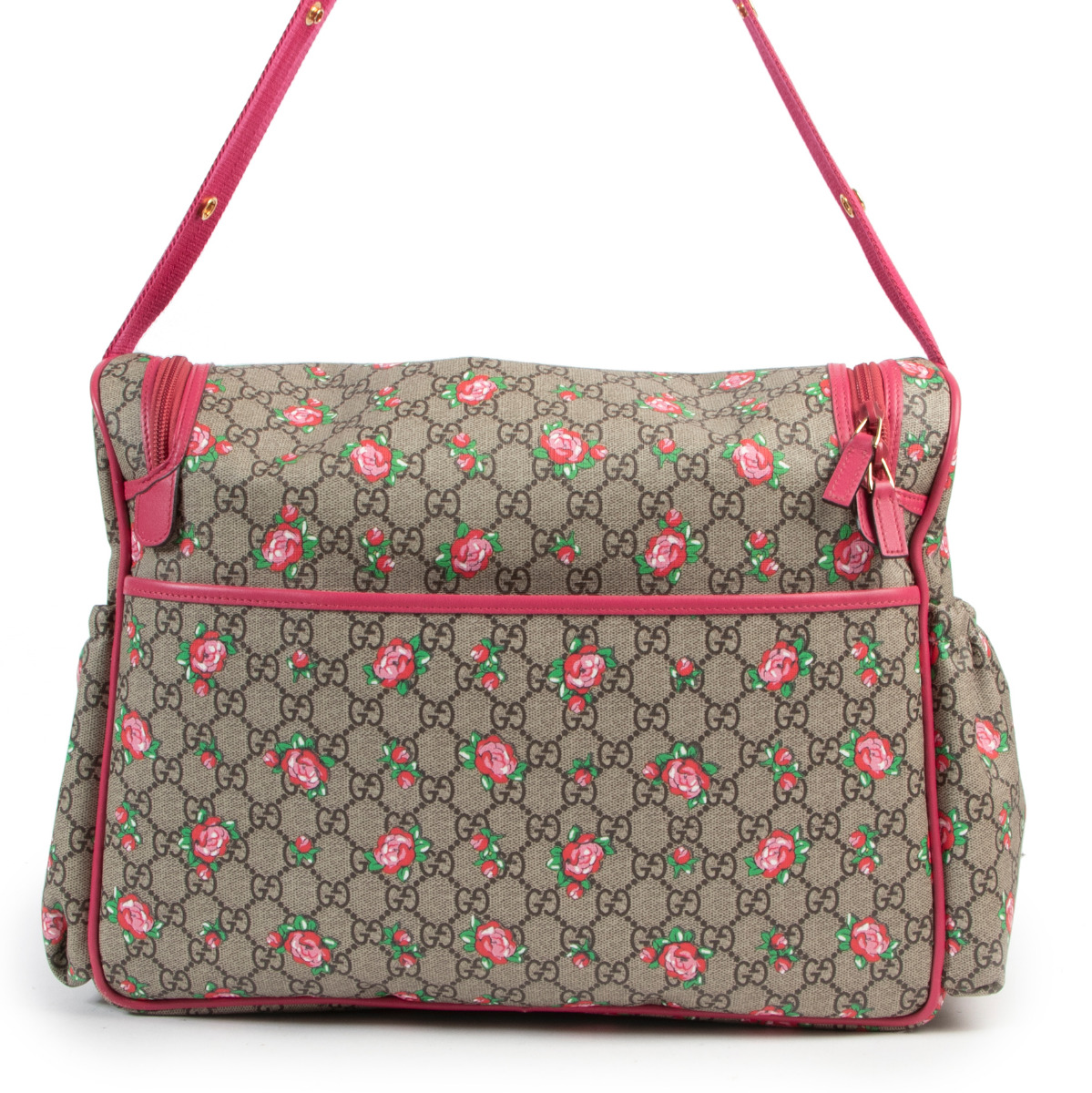 Gucci diaper bag with roses sales