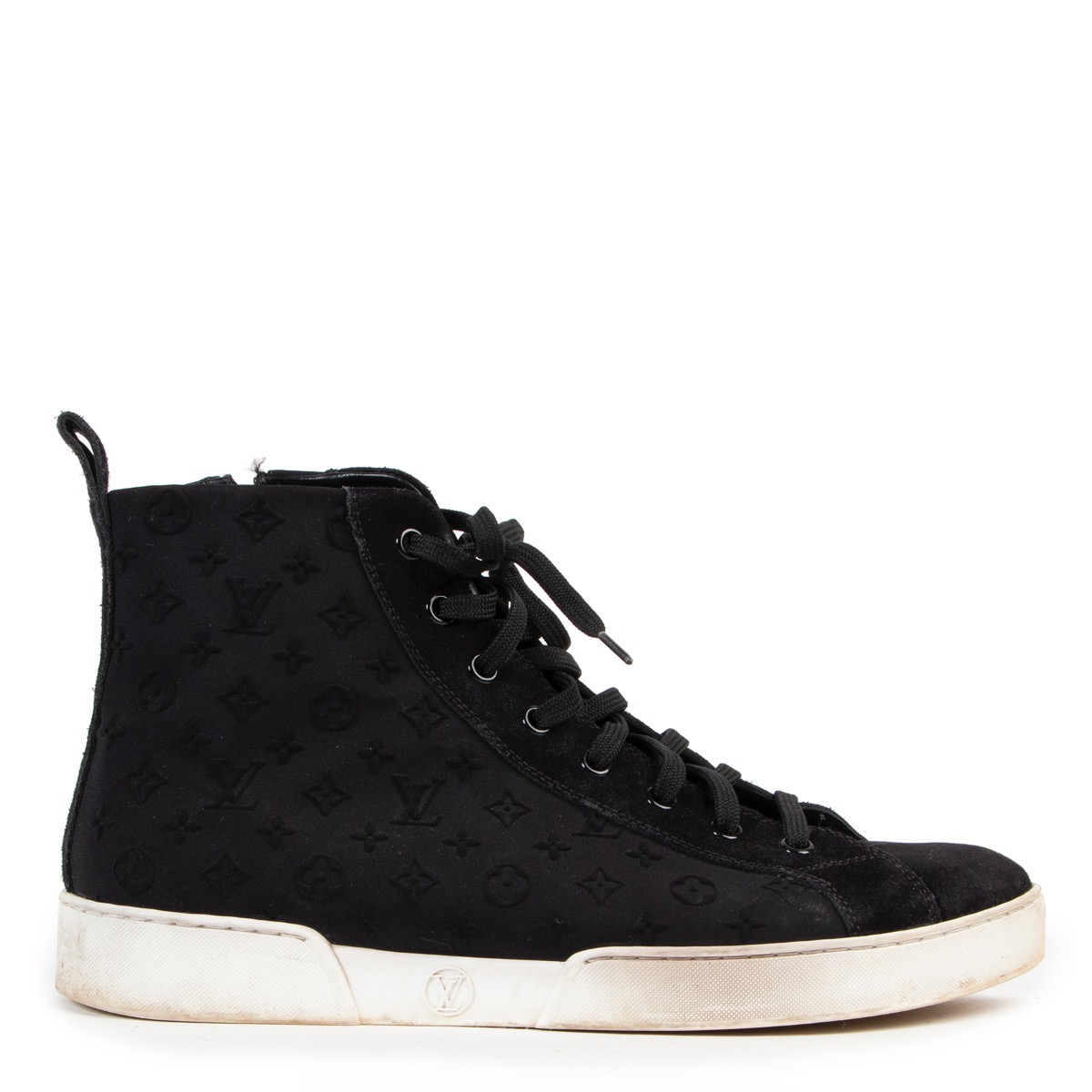 Louis Vuitton Black Leather Stellar Low Top Sneakers For Sale at 1stDibs