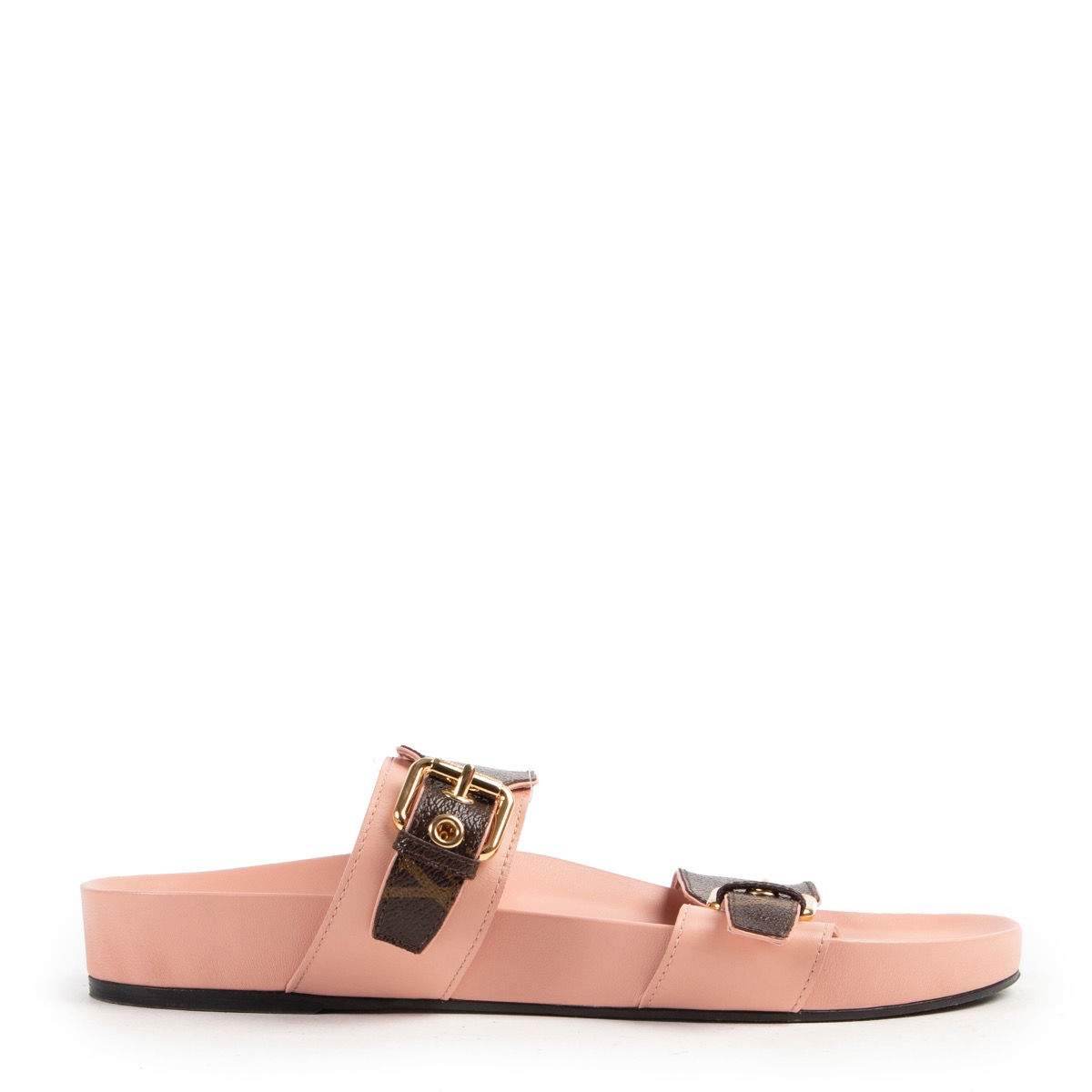 Louis vuitton bom dia mule sales pink