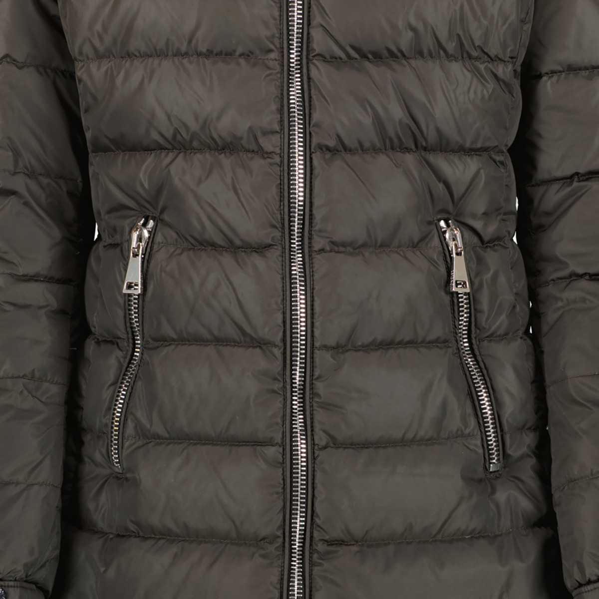 Moncler Khaki Grey Orophin Longline Jacket Size 1 Labellov Buy and Sell Authentic Luxury
