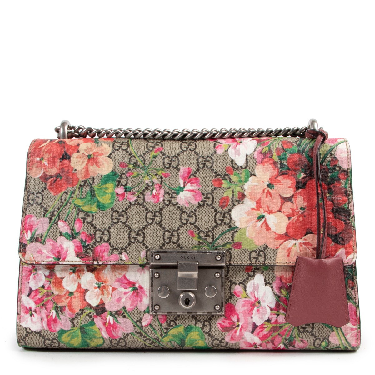 Gucci Bloom Padlock Crossbody Bag Labellov Buy and Sell Authentic Luxury