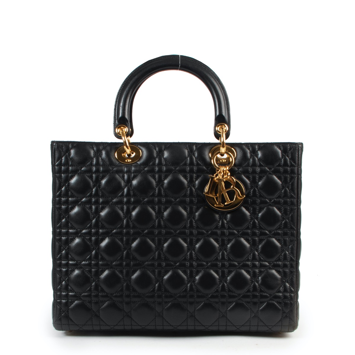 美品 Christian Dior キャディバッグ ブラック Christian Dior Black Lady Dior Top handle ○ Labellov ○ Buy