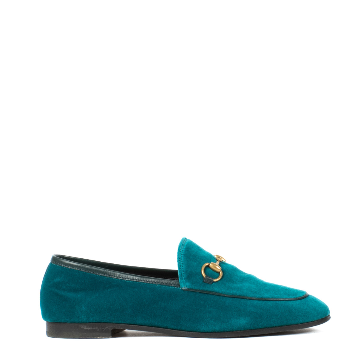 Blue velvet gucci shoes sales