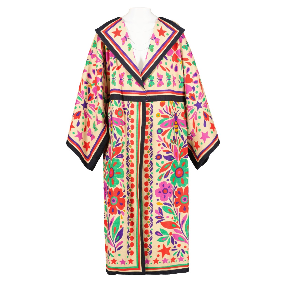 Gucci Paradise Print Linen Kimono Jacket Size IT42 Labellov Buy and Sell Authentic Luxury