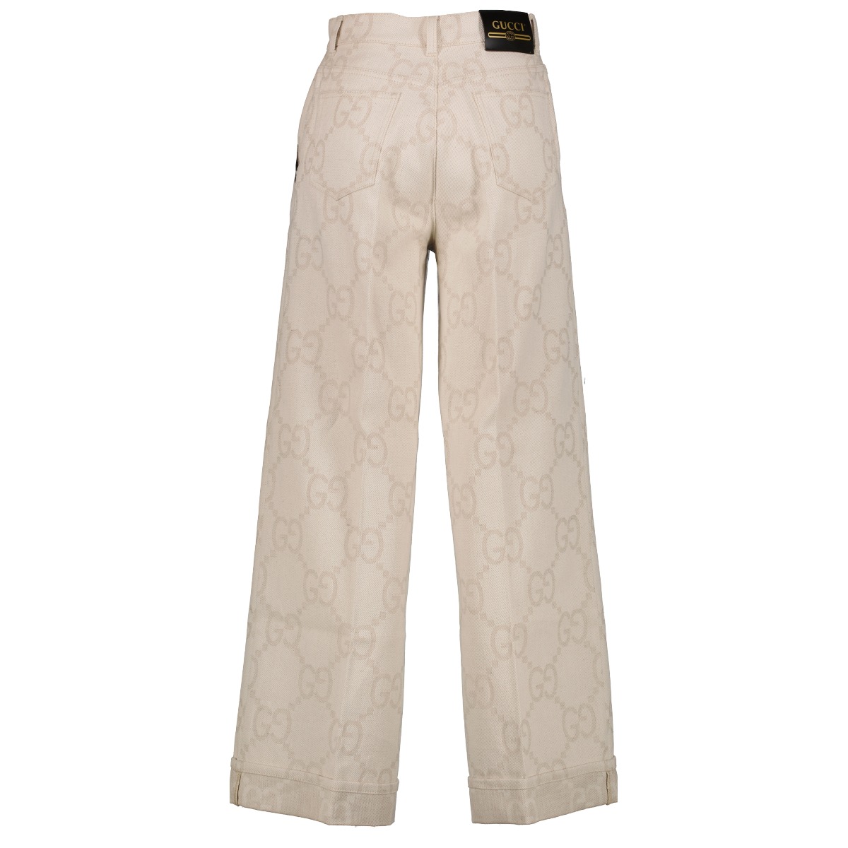 ボトムスその他 GUCCI Cream coloured wool crepe trousers Wool crêpe trouser in ivory | GUCCI® Australia