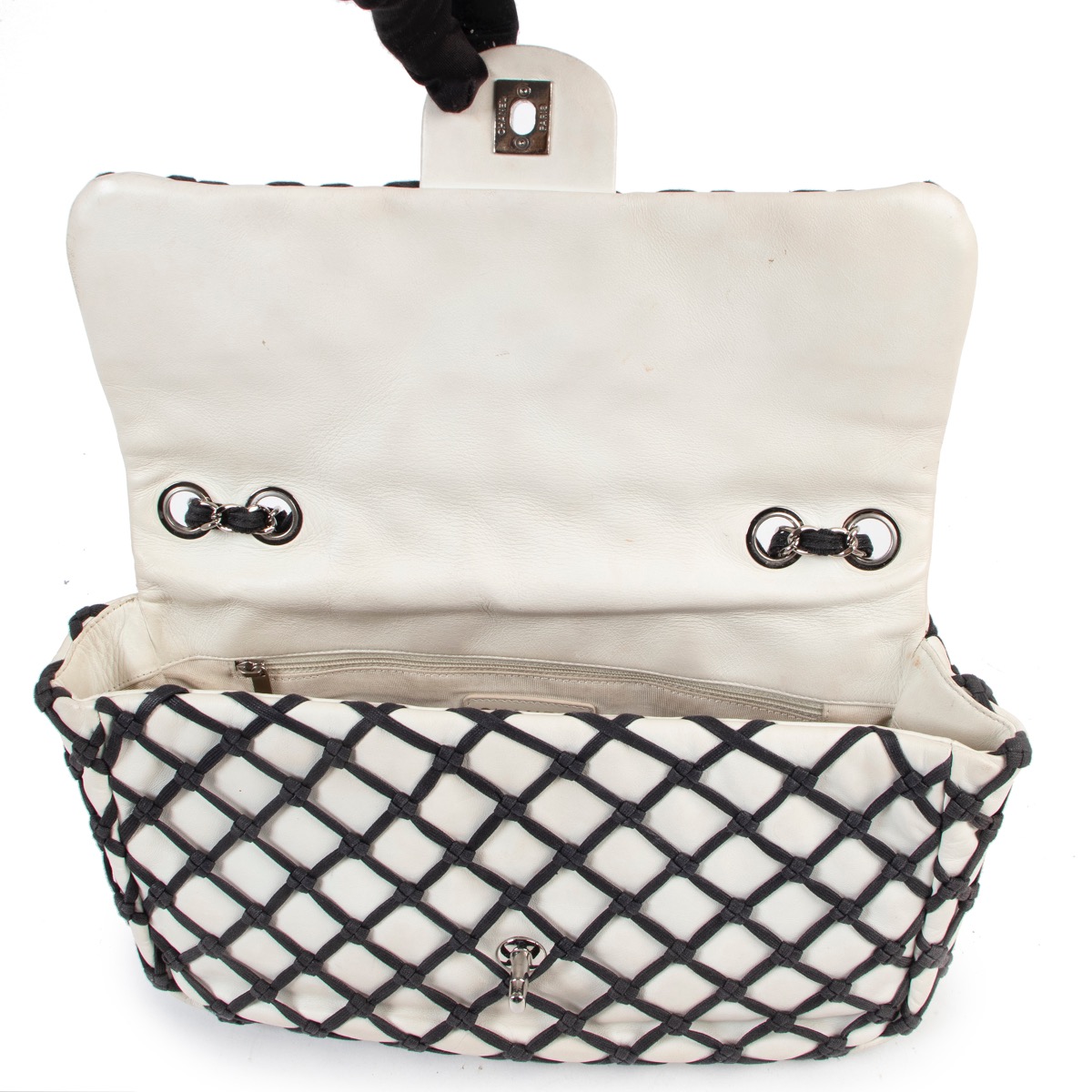 Chanel Black And White Limited Flap Bag ○ Labellov ○ Buy