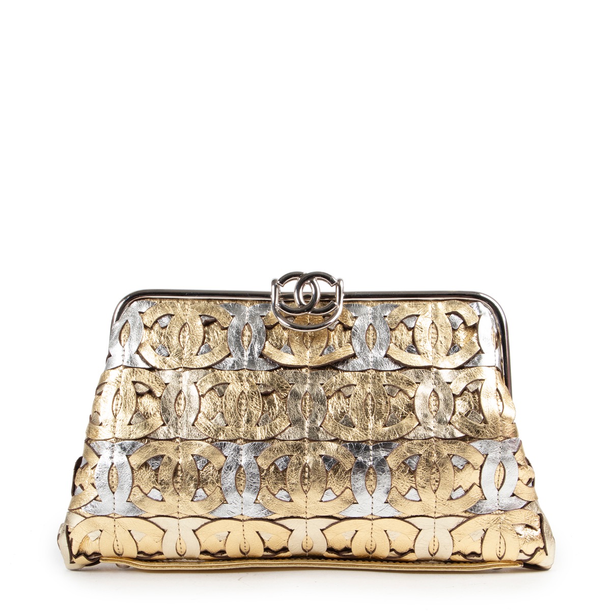 Gold silver clutch 2025