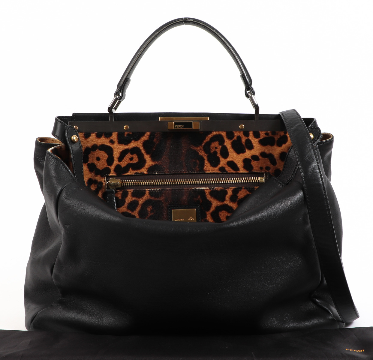 FENDI サングラス レオパード BLACK LEOPARD FS 196