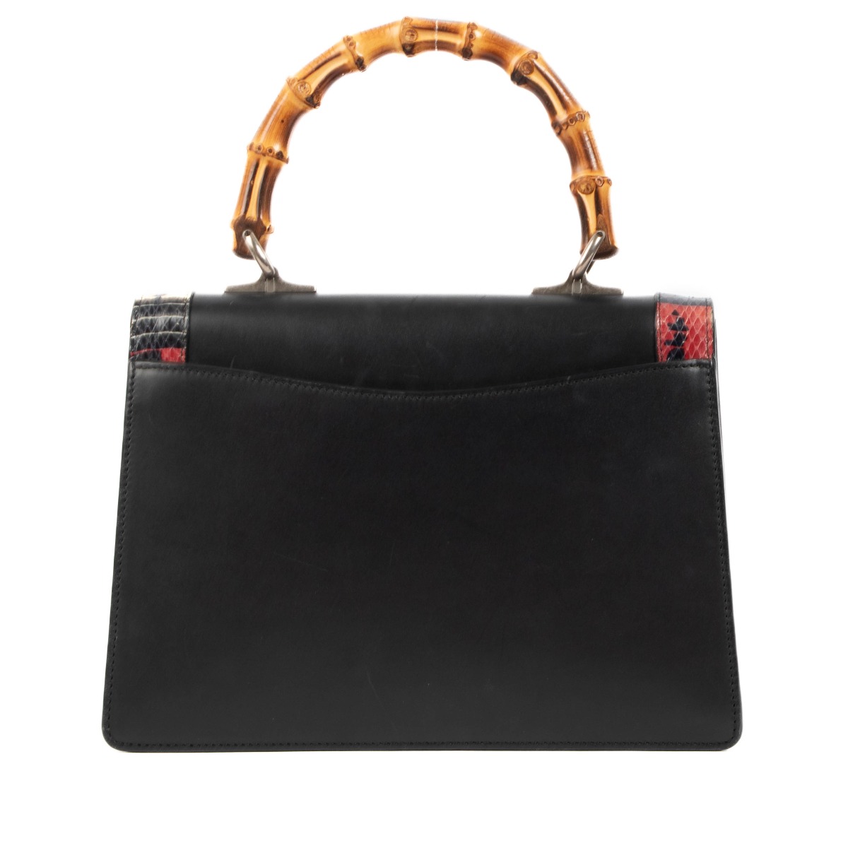 Gucci black tote with leather handle online