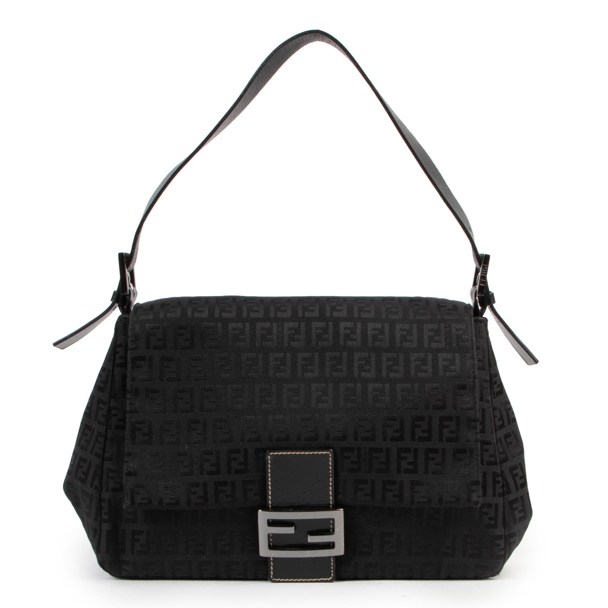 Fendi Black Monogram Shoulder bag Labellov Buy and Sell
