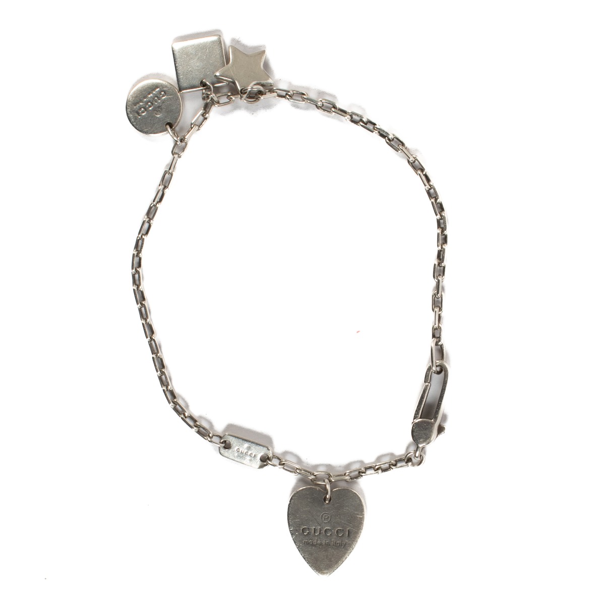 GUCCI ラバー シルバー プレート ブレスレット S249059