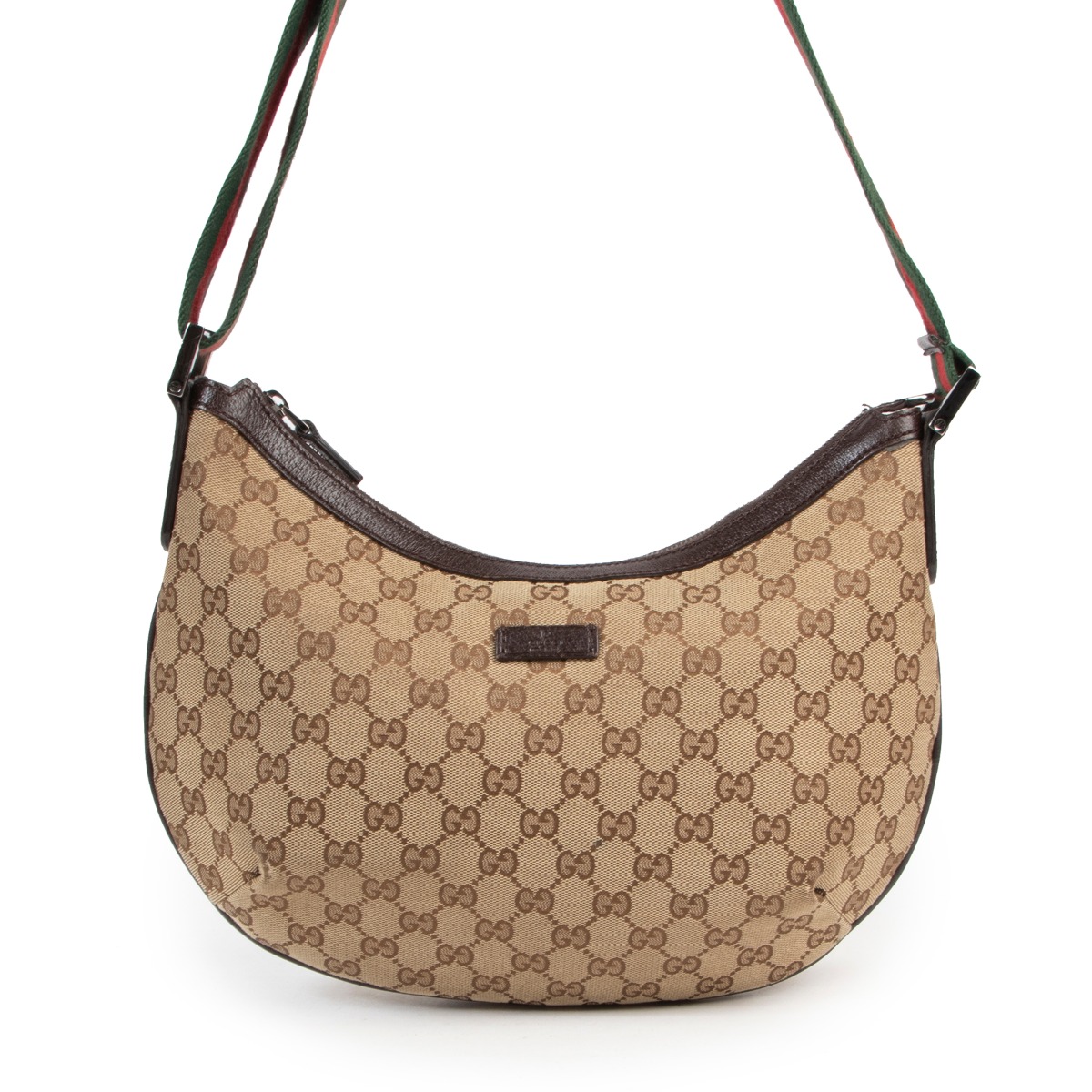 Gucci canvas sales strap bag