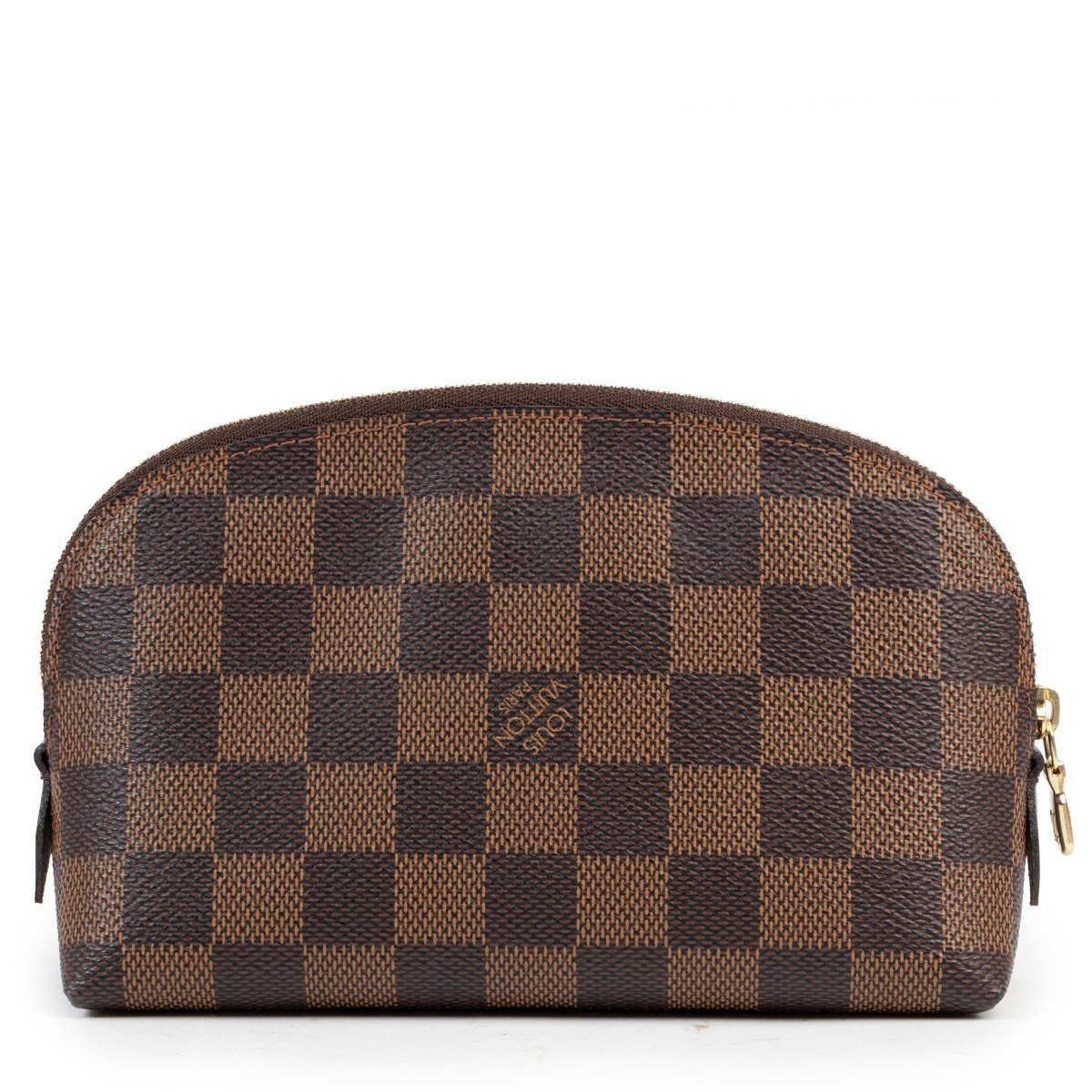 Date Code & Stamp] Louis Vuitton Vanity Cosmetic Pouch Damier Ébène Canvas