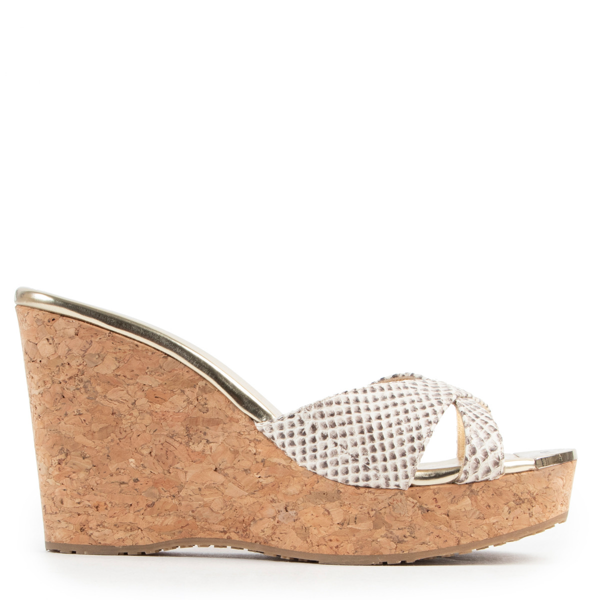 Jimmy Choo Cork Python Wedge Heel size 39 Labellov Buy and