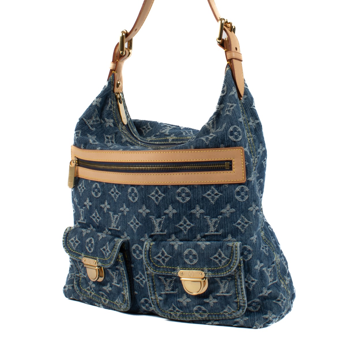 バッグ louis vuitton saumur denim MONOGRAM SAUMUR DENIM CROSSBODY BAG - styleforless